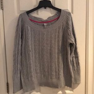 Women’s cable knit sweater, size XL